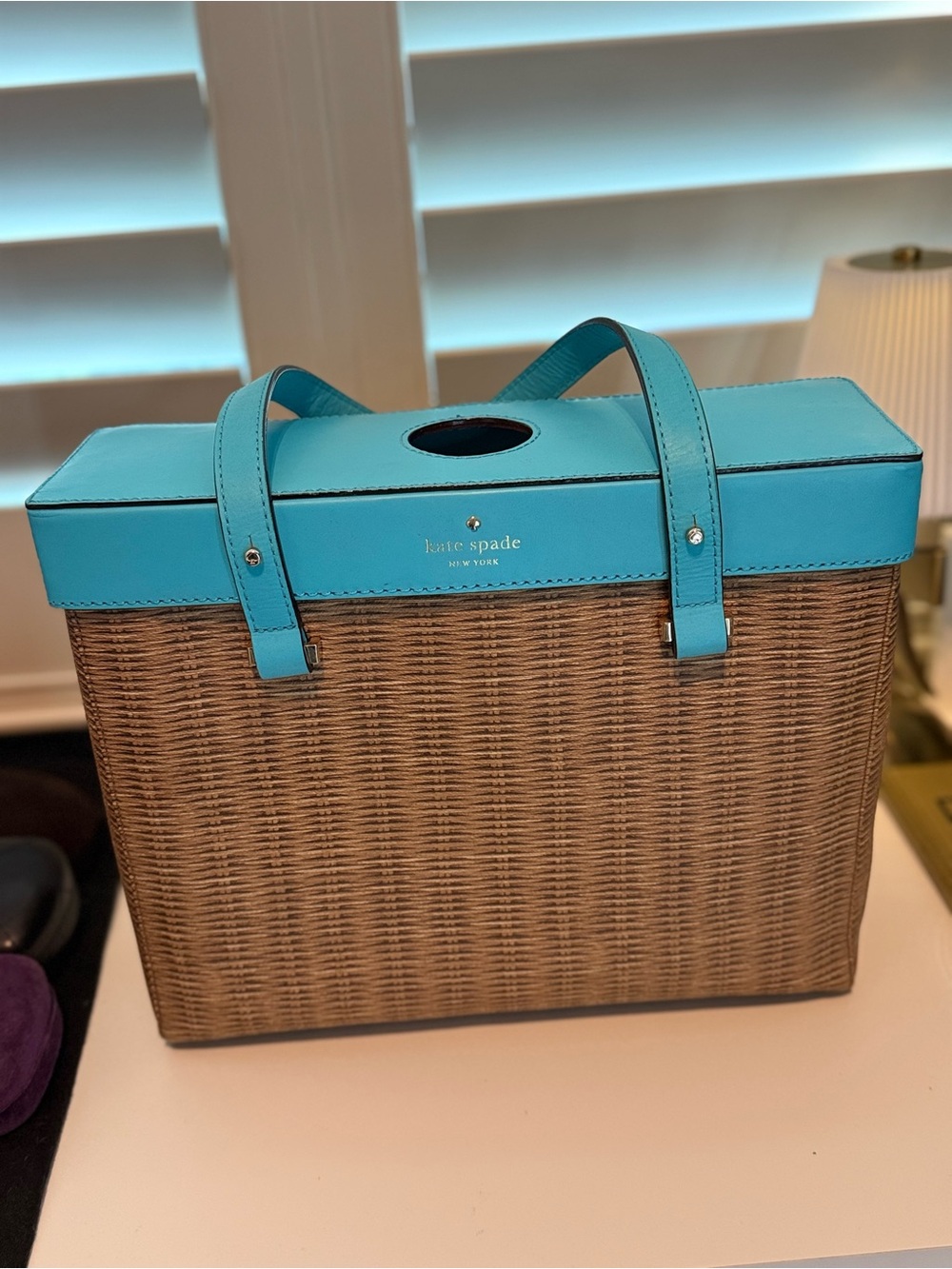 Kate Spade New York Leather Wine Carrier Tote
